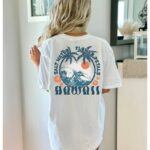 Comfort Colors Hawaii T-Shirt Oversized Beachy Tee Palm Trees Cute Summer Graphic Tee Trendy Summer Tops Aesthetic Clothes Beach Shirt