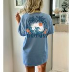 Comfort Colors Hawaii T-Shirt Oversized Beachy Tee Palm Trees Cute Summer Graphic Tee Trendy Summer Tops Aesthetic Clothes Beach Shirt