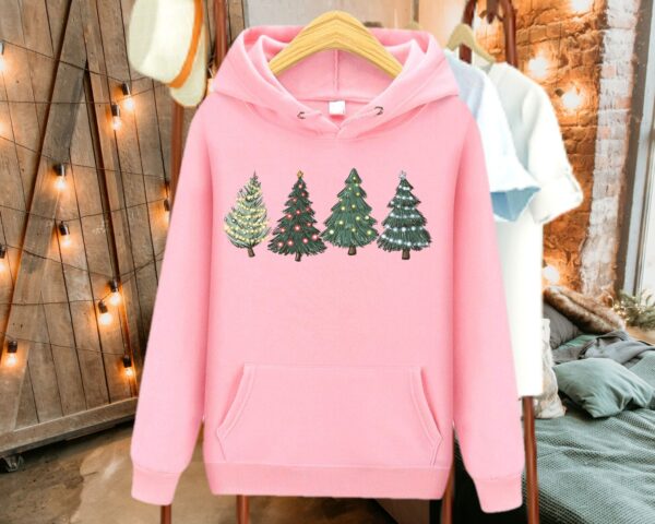 Green Tree Christmas Hood?e, Christmas Sweater, Christmas Crewneck, Christmas Tree Sweatshirt, Holiday Sweaters For Women, Winter Sweatshir