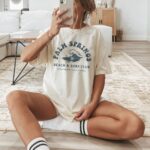 Comfort Colors Trendy Palm Springs Shirt Beach Tshirt Beachy Tee Oversized Tshirt Distressed Summer Tee Vsco Coconut Girl Y2K Beach Shirt