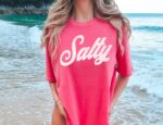 Salty Beach T-Shirt, Comfort Colors Beach Shirt, Funny Salty Shirt, Gift For Her, Summer T-Shirt, Retro Summer Shirt, Salty Cruise Tee