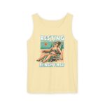 Resting Beach Face Tank Top - Funny Summer Beach Tank Top - Casual Beach Vacation Tank - Summer Joke Tank