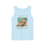 Resting Beach Face Tank Top - Funny Summer Beach Tank Top - Casual Beach Vacation Tank - Summer Joke Tank