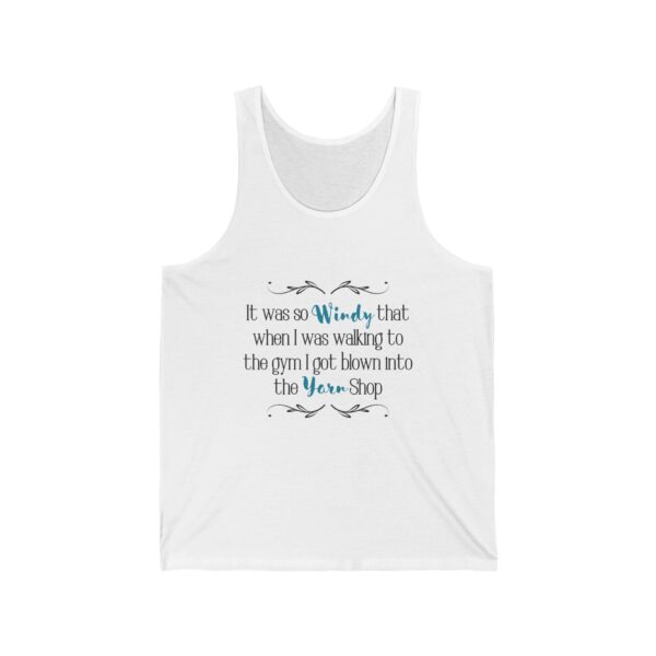 Blown Into The Yarn Shop Tank Top - Lightweight Statement Jersey Tank Top For Crafters