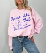 Apres Ski Bachelorette Sweatshirt, Luxury Bach Ski Club Crewneck, Trendy Bachelorette Merch, Cute Girly Matching Bridal Party Favors Gift