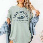 Comfort Colors Trendy Palm Springs Shirt Beach Tshirt Beachy Tee Oversized Tshirt Distressed Summer Tee Vsco Coconut Girl Y2K Beach Shirt